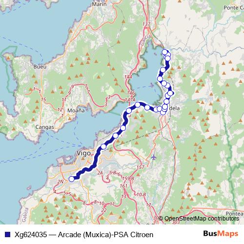 Xg624035 bus Line Map