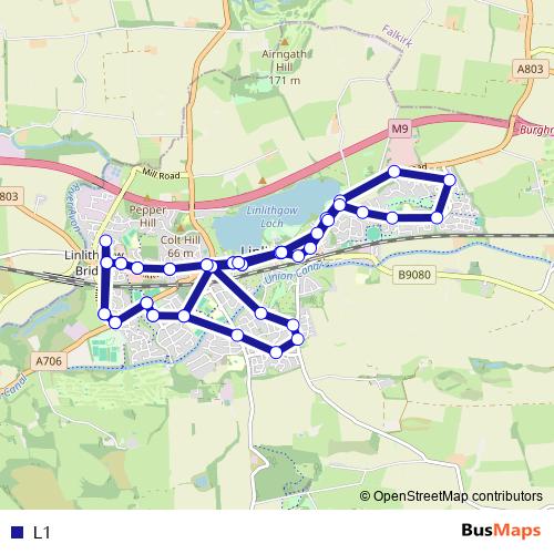 L1 bus Line Map