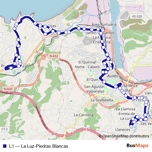 L1 bus Line Map