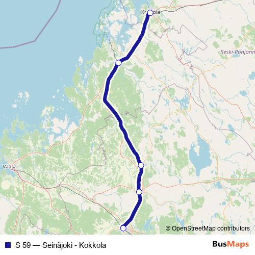 S 59 rail Line Map