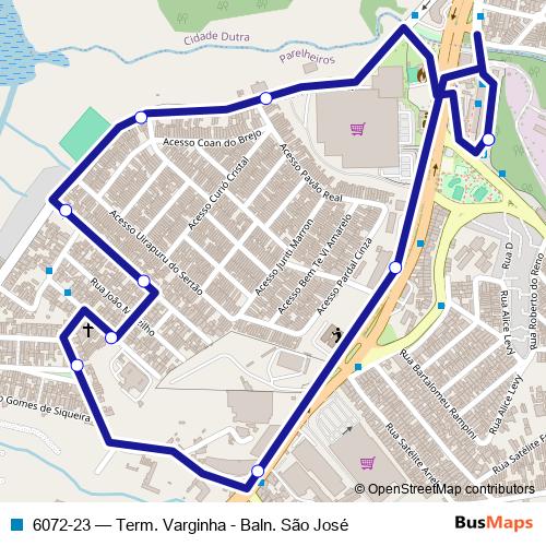 6072-23 bus Line Map