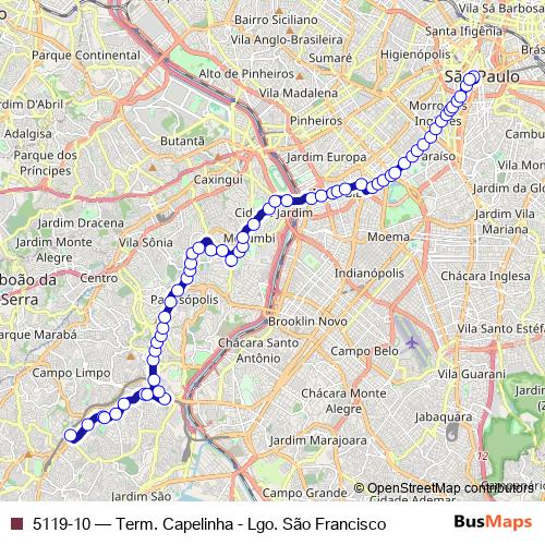 5119-10 bus Line Map