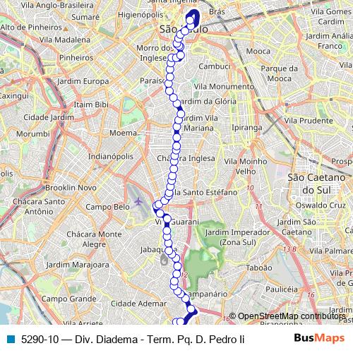 5290-10 bus Line Map