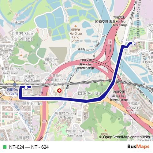 NT-624 bus Line Map