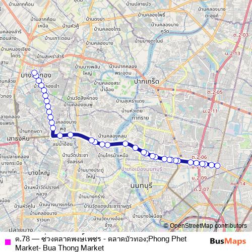 ต.78 bus Line Map