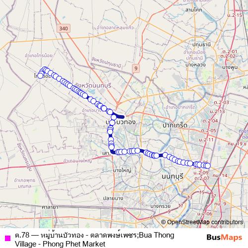 ต.78 bus Line Map
