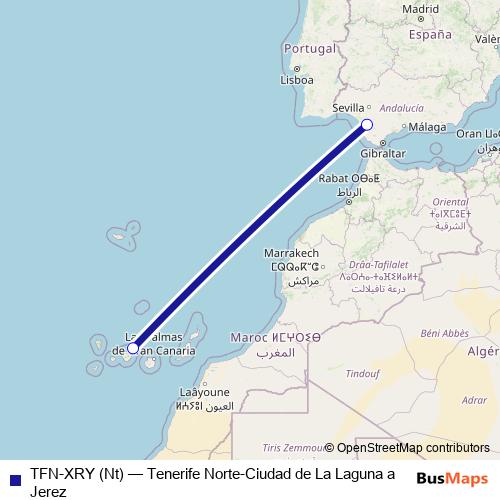 TFN-XRY (Nt) air Line Map
