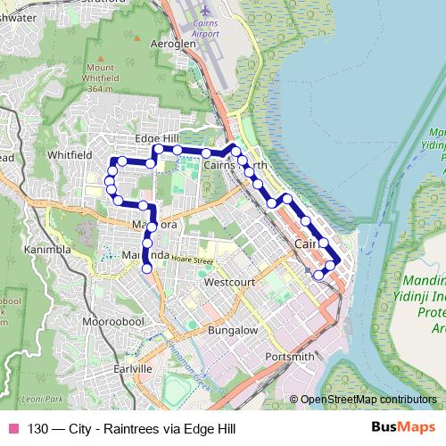 130 bus Line Map