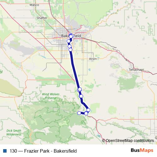 130 bus Line Map