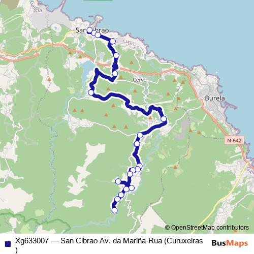 Xg633007 bus Line Map
