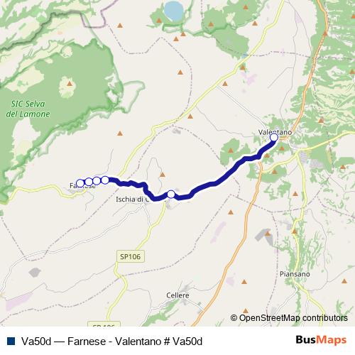 Va50d bus Line Map