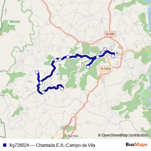 Xg728024 bus Line Map