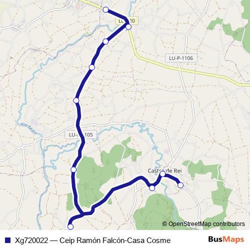Xg720022 bus Line Map