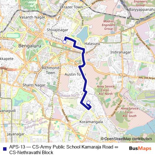 APS-13 bus Line Map