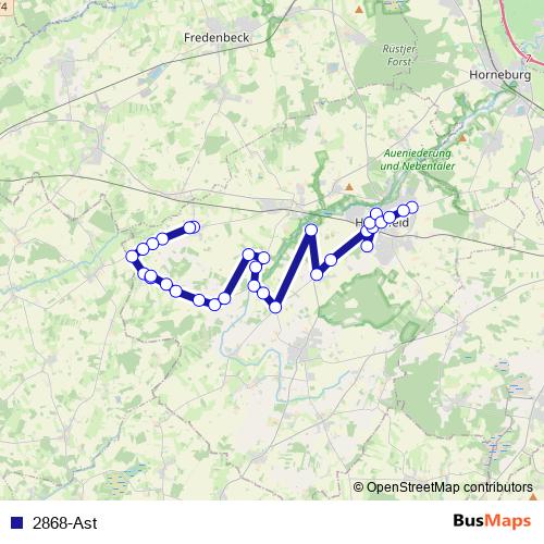 2868-Ast bus Line Map