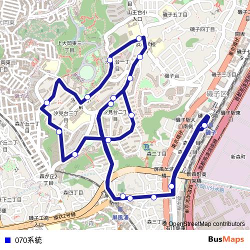 070系統 bus Line Map