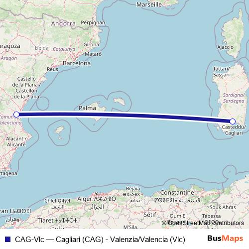 CAG-Vlc air Line Map