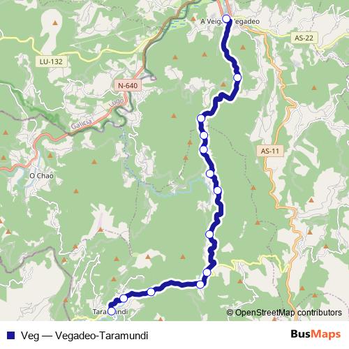 Veg bus Line Map