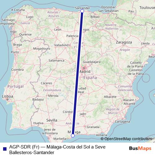 AGP-SDR (Fr) air Line Map