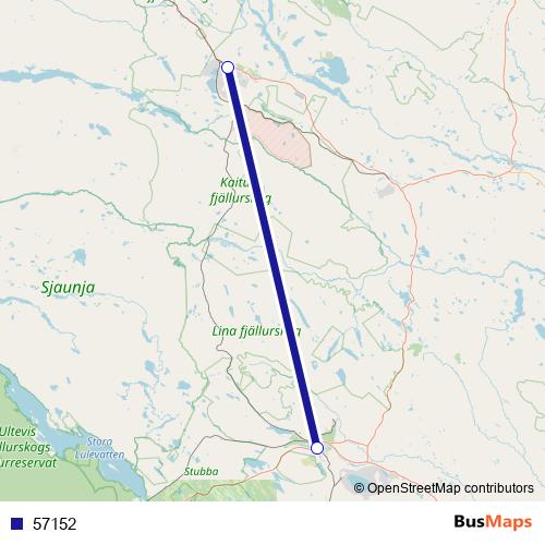 57152 bus Line Map