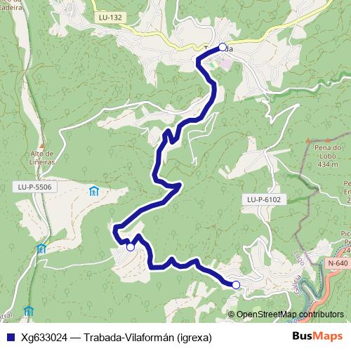 Xg633024 bus Line Map