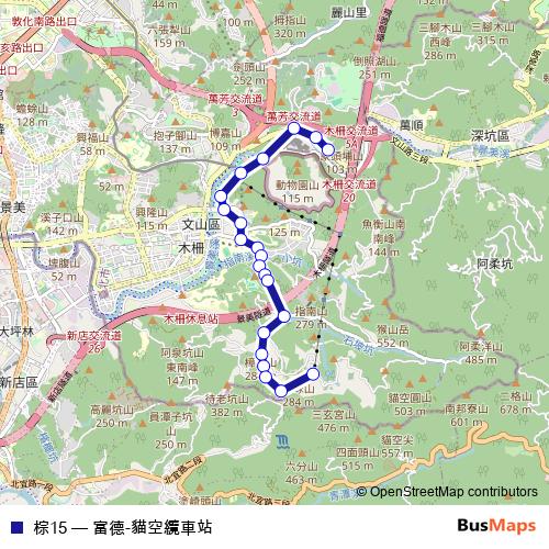 棕15 bus Line Map