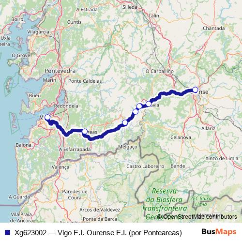 Xg623002 bus Line Map