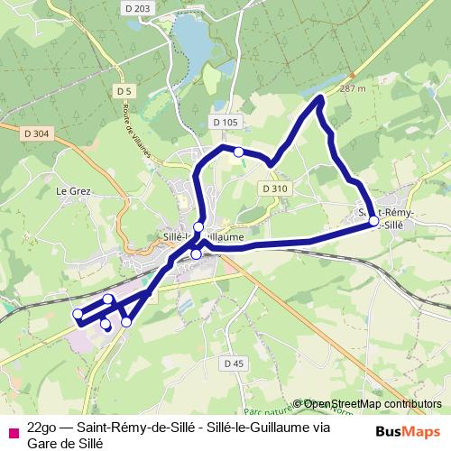 22go bus Line Map