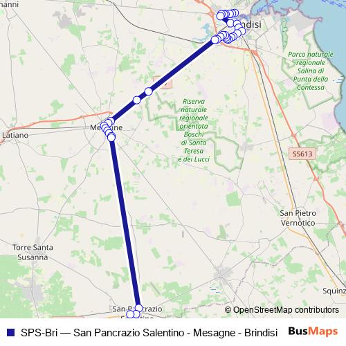 SPS-Bri bus Line Map