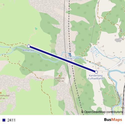2411 cable-car Line Map