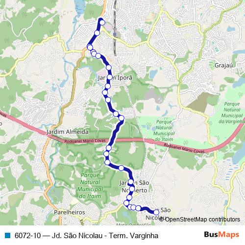 6072-10 bus Line Map
