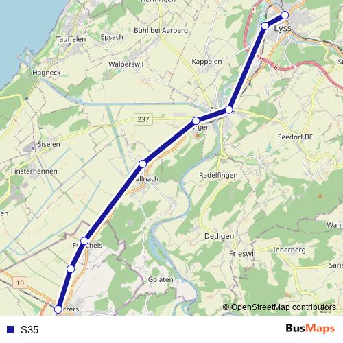 S35 rail Line Map