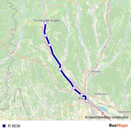 R 9538 rail Line Map