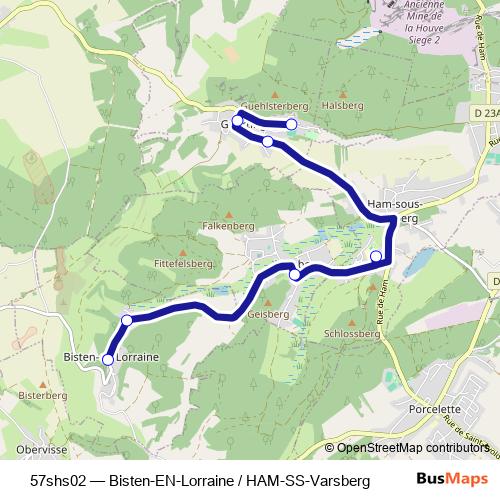 57shs02 bus Line Map