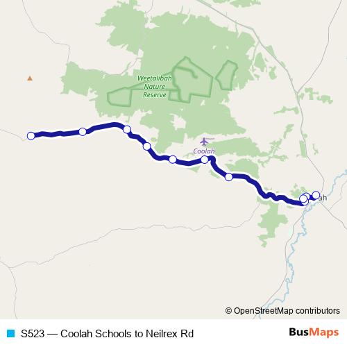 S523 bus Line Map