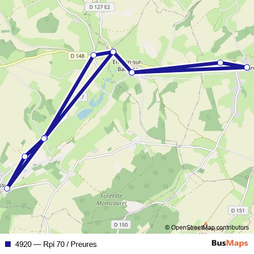 4920 bus Line Map