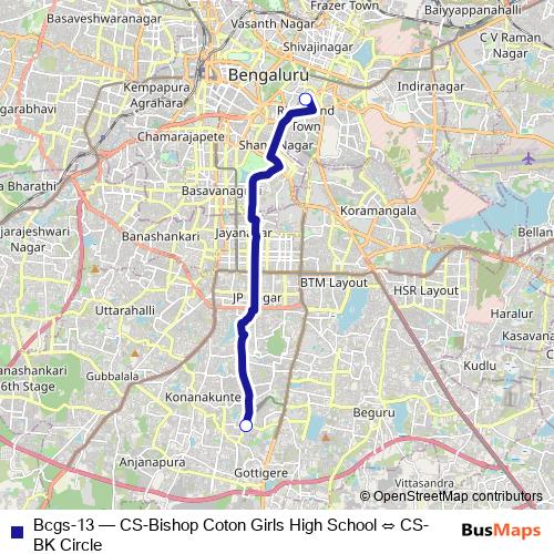 Bcgs-13 bus Line Map