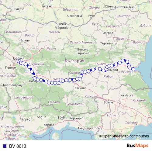 BV 8613 rail Line Map