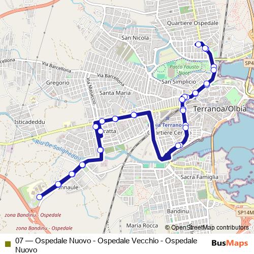 07 bus Line Map
