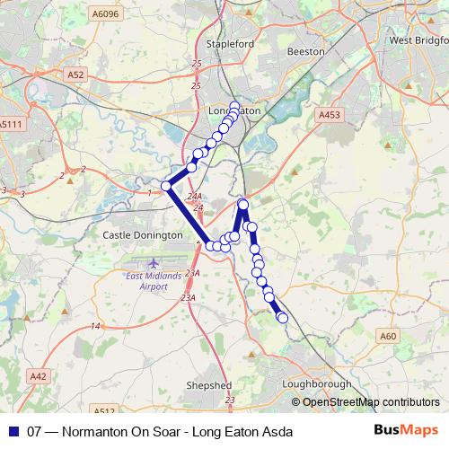 07 bus Line Map