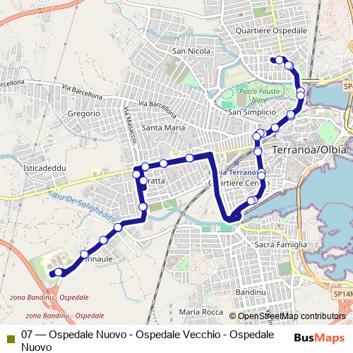 07 bus Line Map
