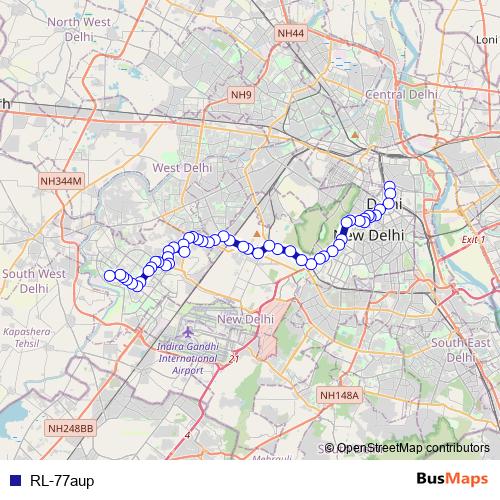 RL-77aup bus Line Map