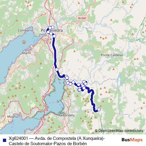 Xg624001 bus Line Map