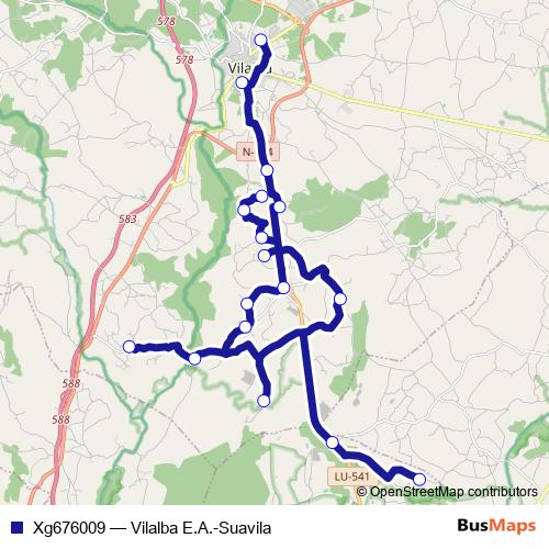 Xg676009 bus Line Map
