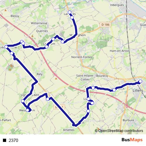 2370 bus Line Map