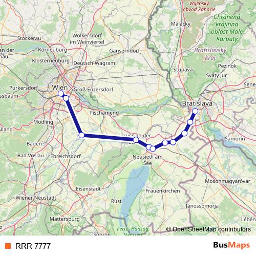 RRR 7777 rail Line Map