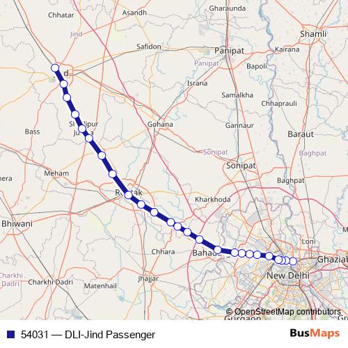 54031 rail Line Map