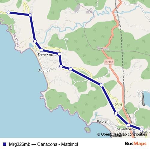 Mrg326mb bus Line Map