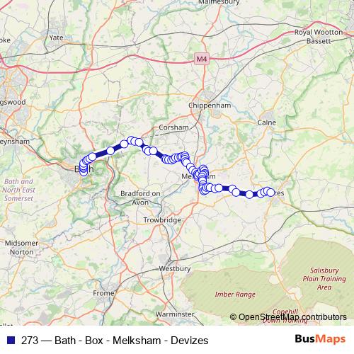 Bus 273 Schedule & Stops in Seend