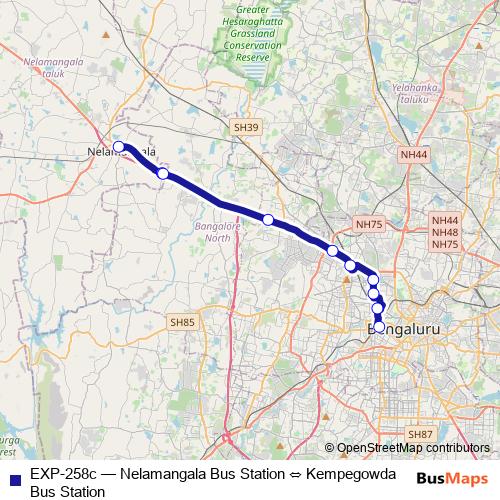 EXP-258c bus Line Map